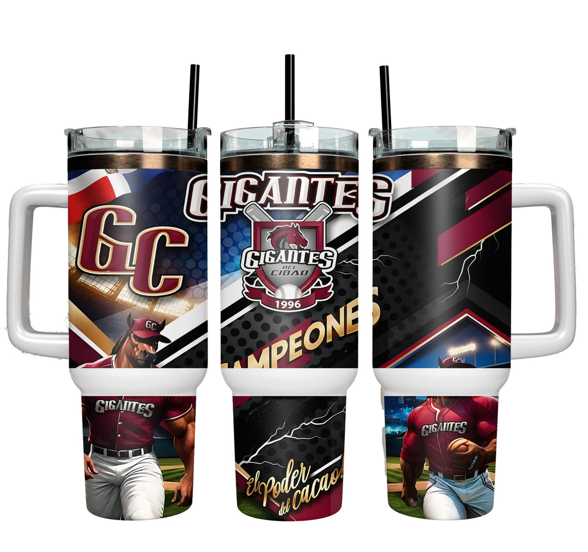Tumbler 20 y 40 oz Gigantes Del Cibao
