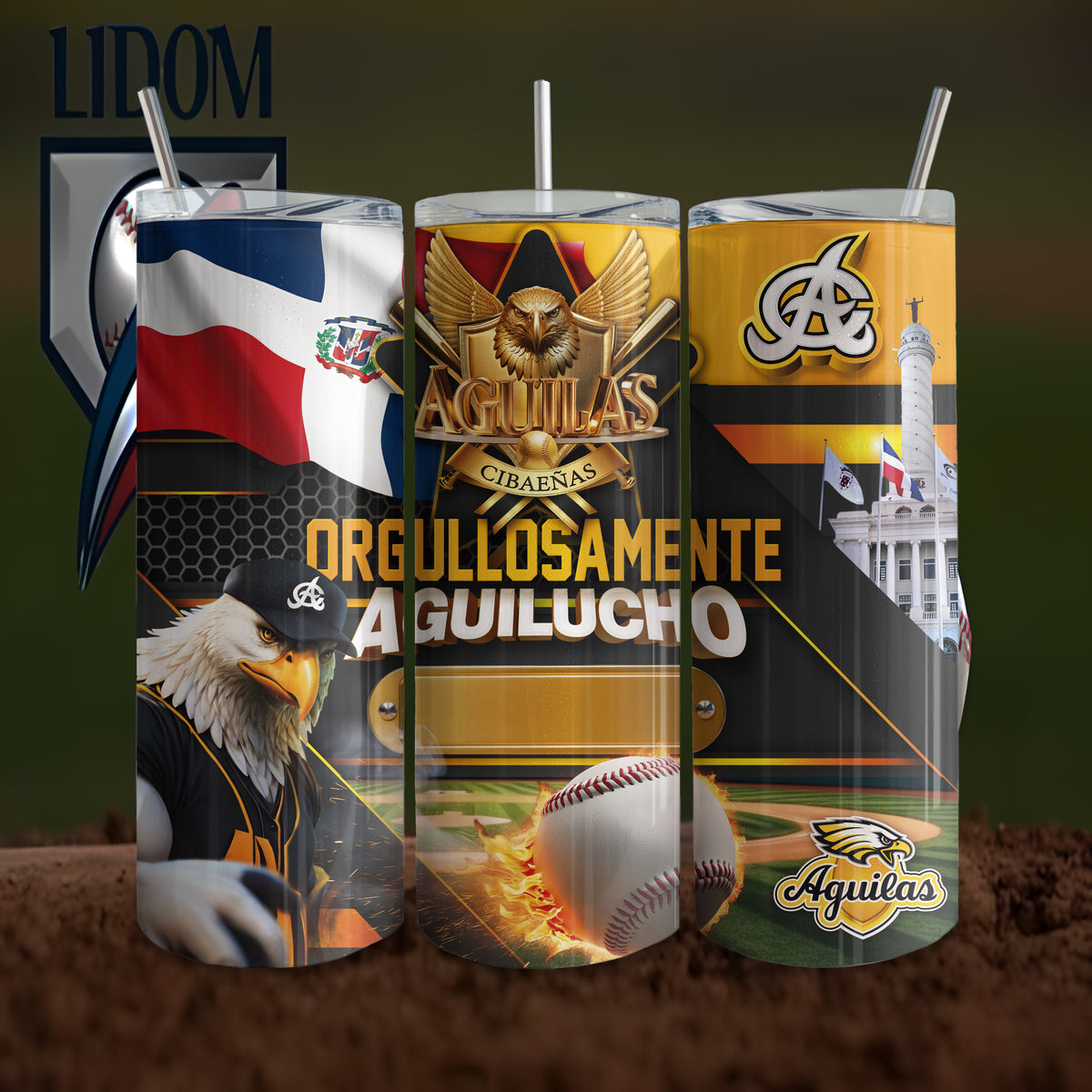 Tumbler 20 y 40 oz Aguilas Cibaeñas