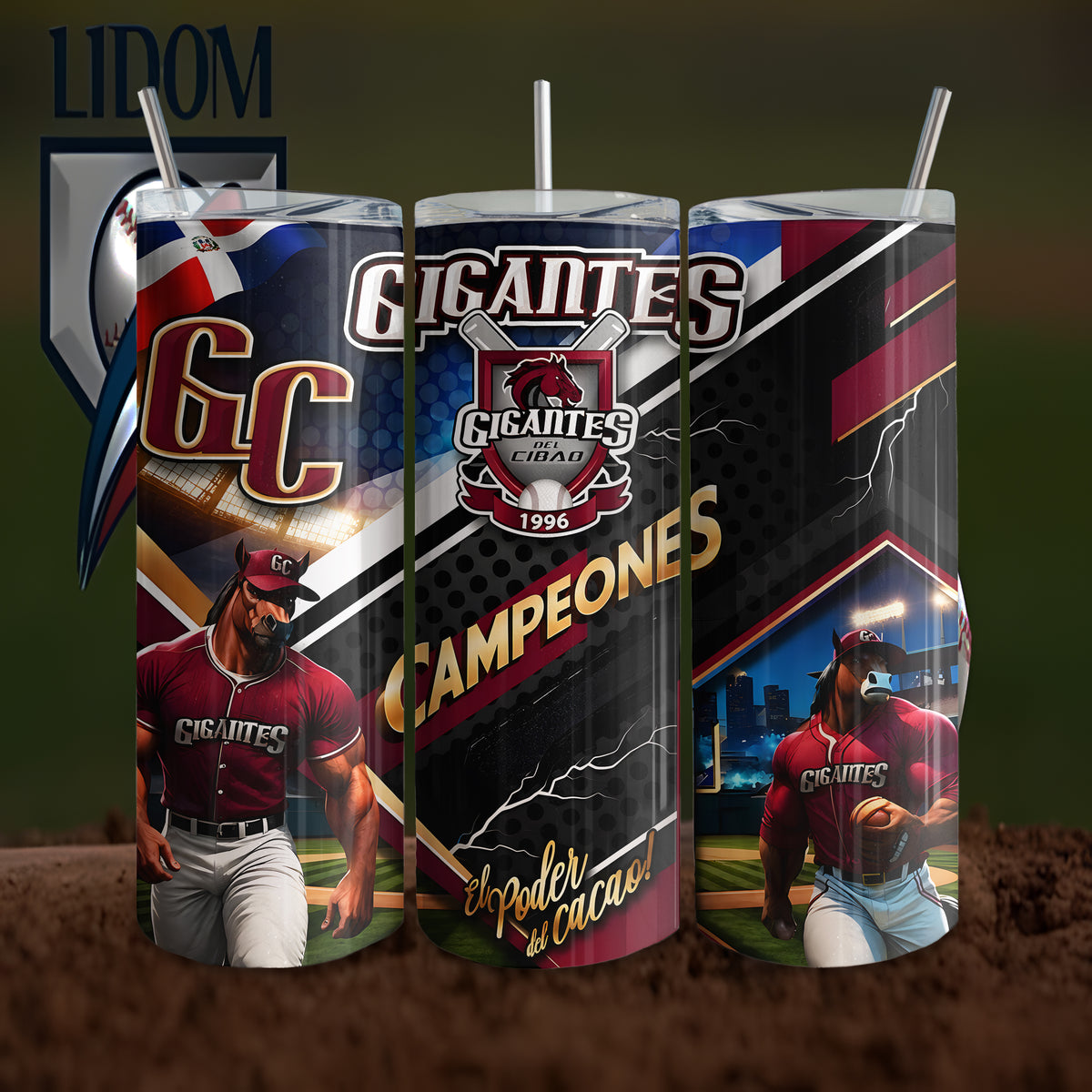 Tumbler 20 y 40 oz Gigantes Del Cibao